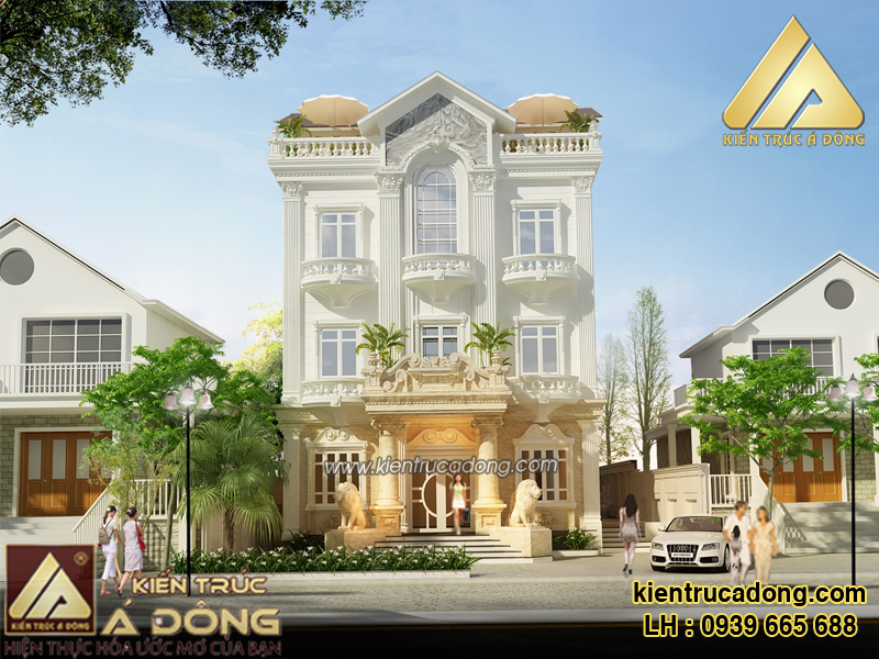 Mẫu biệt thự nghỉ dưỡng 3 tầng TP Hội An